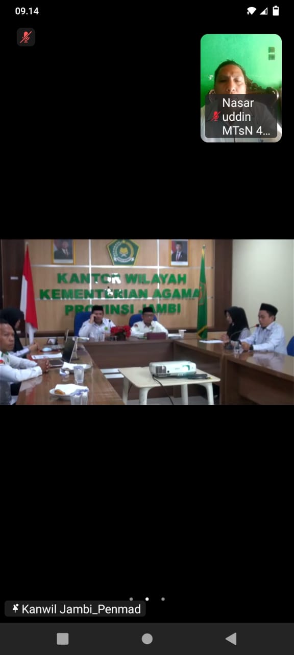 MENGIKUTI ACARA BINTEK WEBSETE MADRASAH , PWEBSETE PTP CORNER DAN APLIKASI LIGAT TAHUN 2025