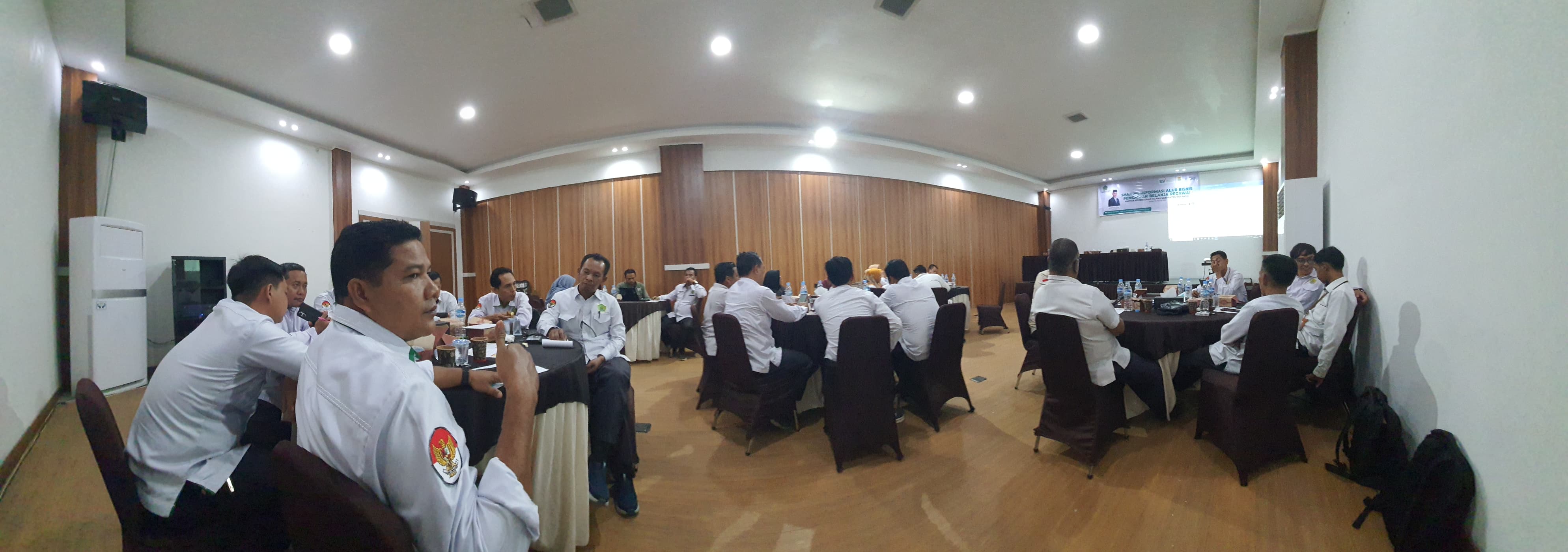 MTs Negeri 4 Merangin mengikuti Kegiatan Sharing lnfomasi Alur Bisnis Pencairan Belanja Pegawai Pada Kantor Kementerian Agama Kabupaten Merangin 